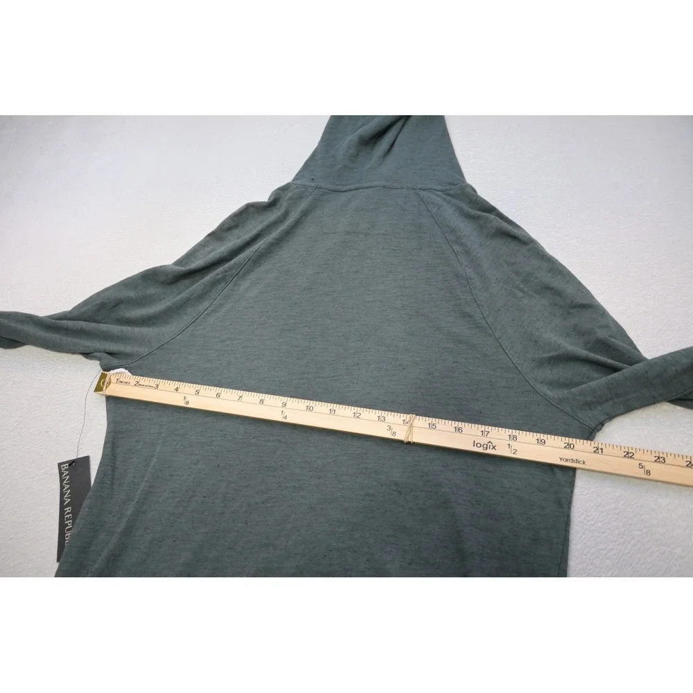 Banana Republic Hoodie Men Medium Green Vintage Tee Slub Lightweight NWT